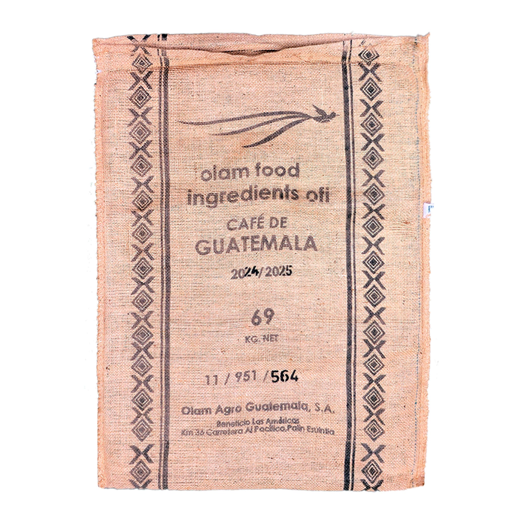 Empty Coffee Sack - Guatemala Clean Coffee (Burlap Jute Hessian Bags)