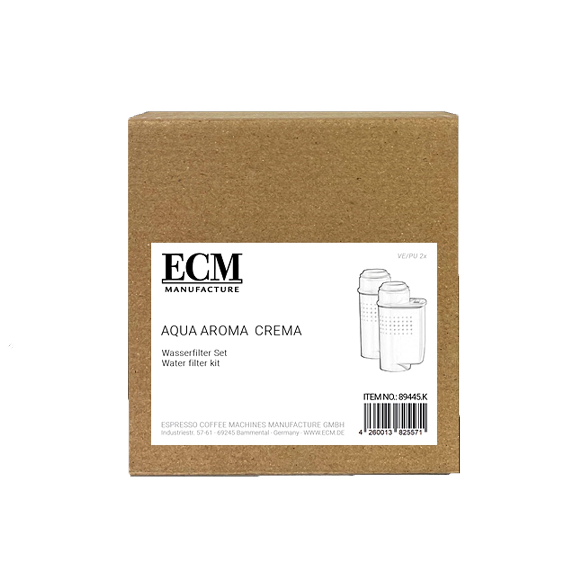 ECM AquaAroma Crema Two Filters Per Box