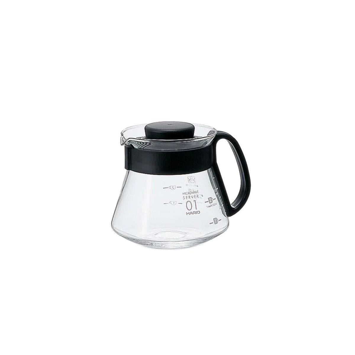 Hario V60 Glass Range Server (Black Handle)
