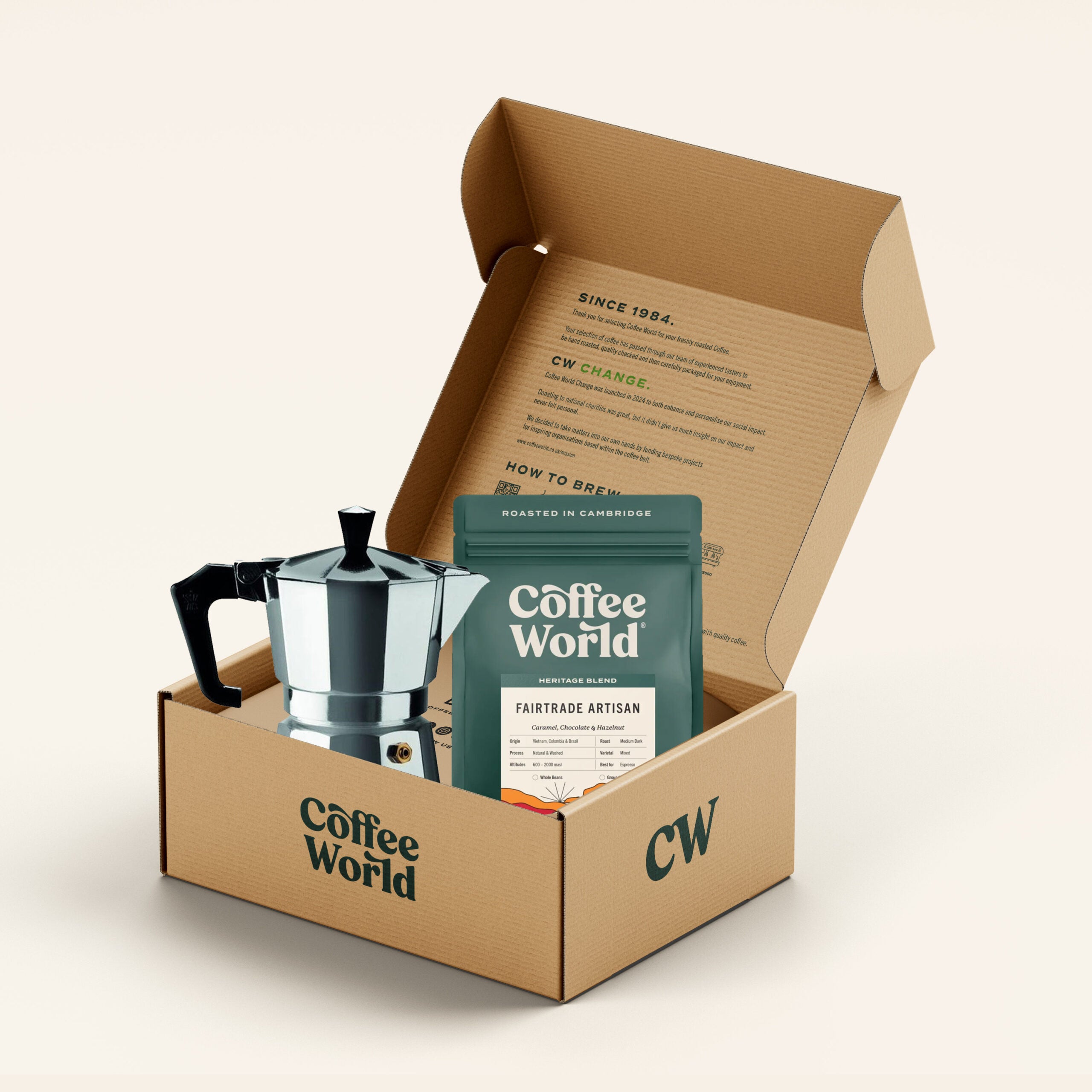 Gift Box - Moka Pot + Coffee