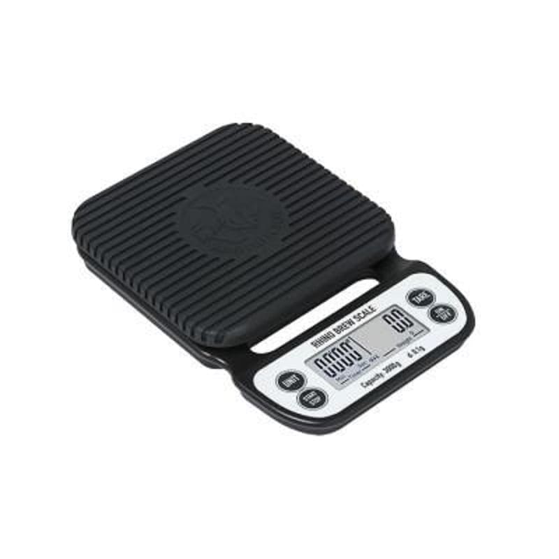 Rhino Coffee Brewing Scale With Timer (Black) (0.1g x 3kg) (126 x 126mm)