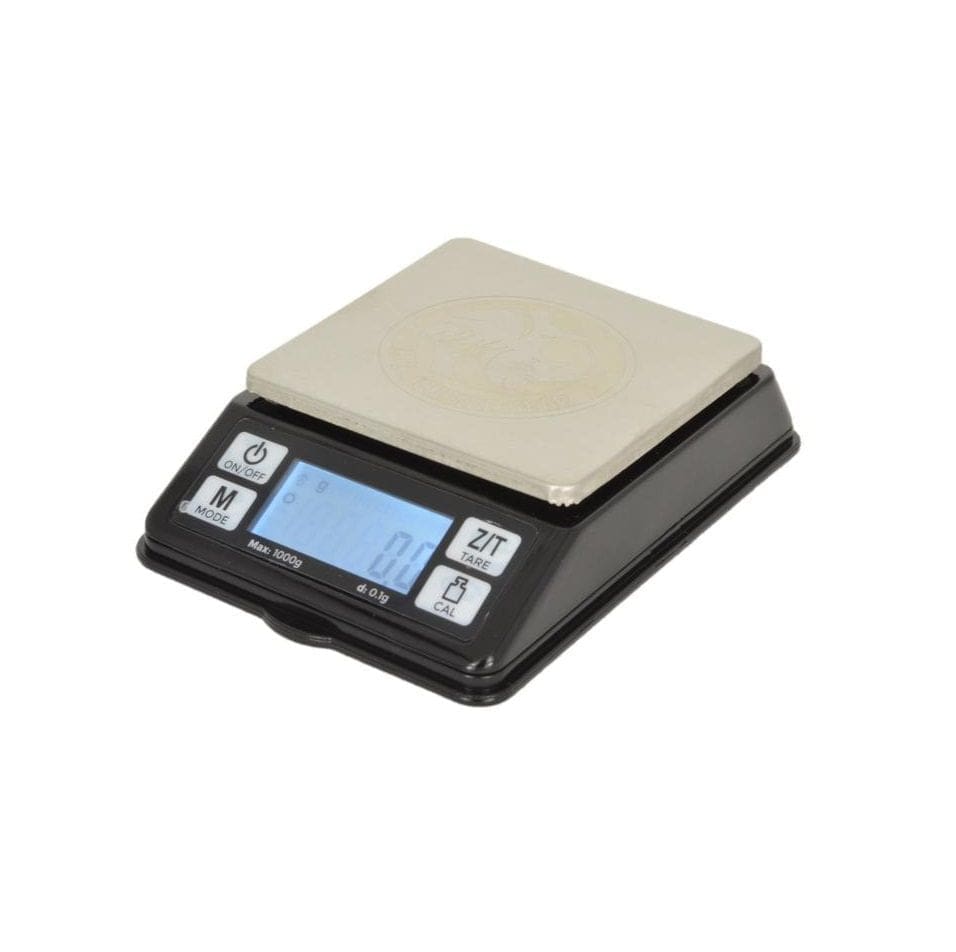 Rhino Coffee Dosing Scale (Black/Silver) (0.1g x 1kg) (70 x 70mm)