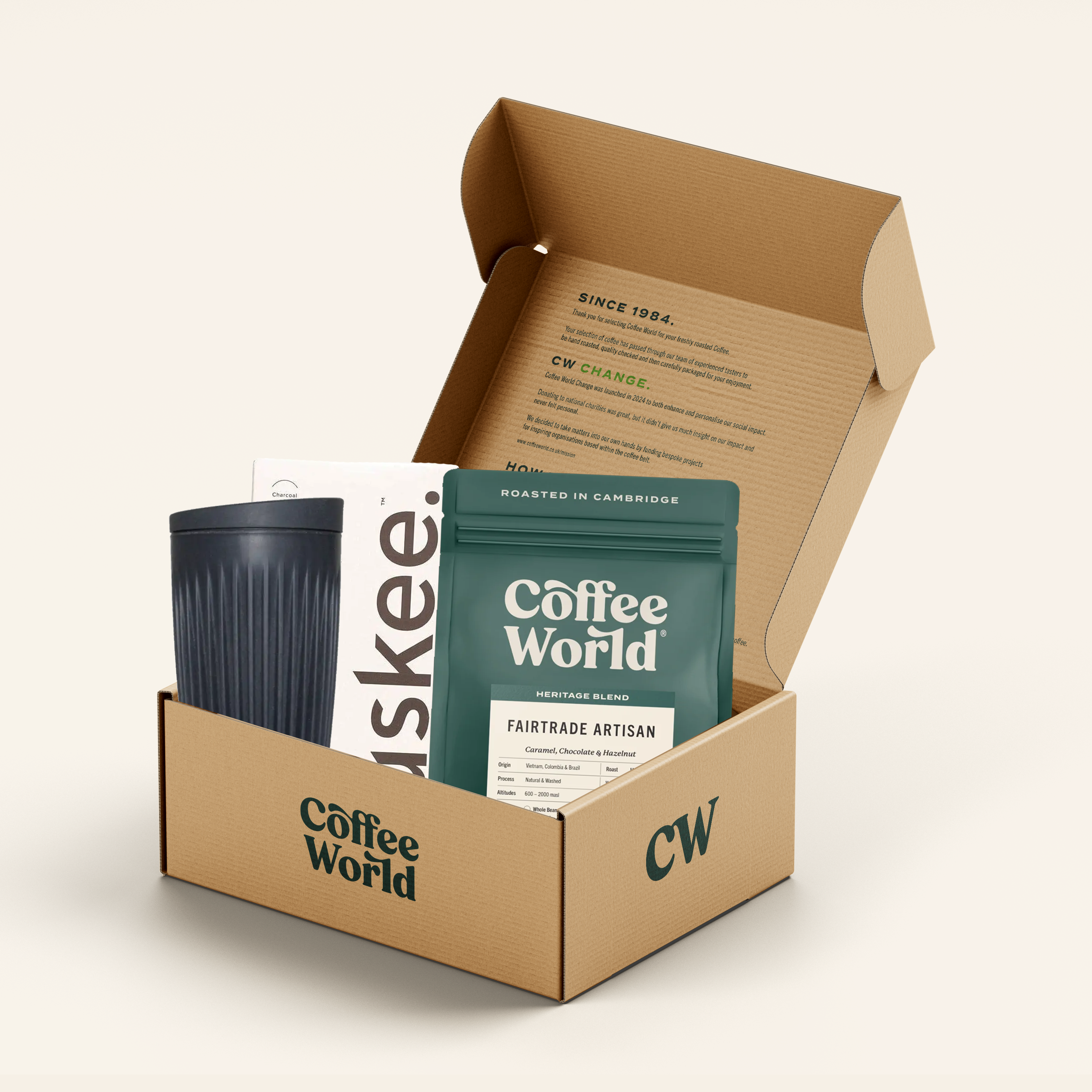 Gift Box - Huskee Cup + Coffee