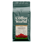 Ethiopia Yirgacheffe coffee bag, single origin label with lemon, peach, raspberry
