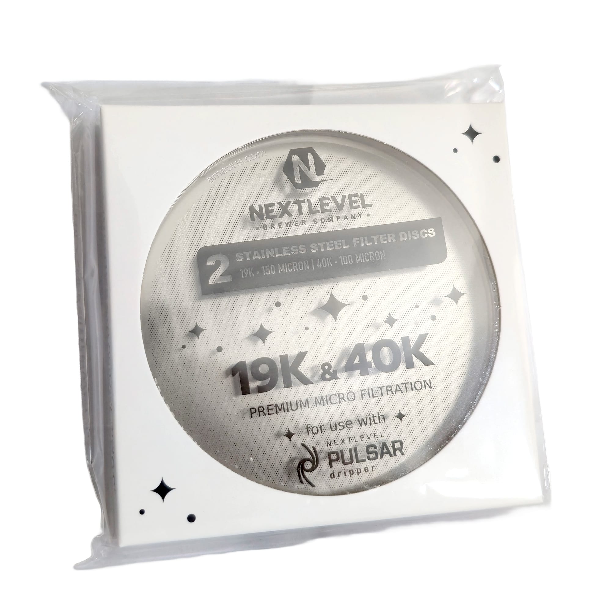 NextLevel Pulsar Stainless Steel Filter Discs (19k + 40k)