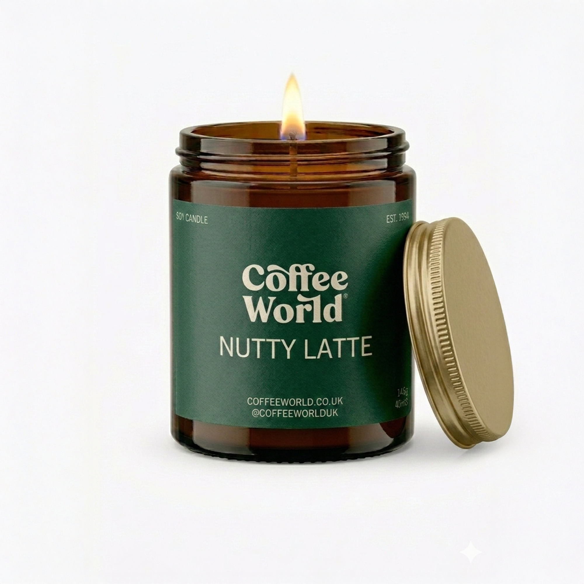 Coffee World Nutty Latte Scented Candle