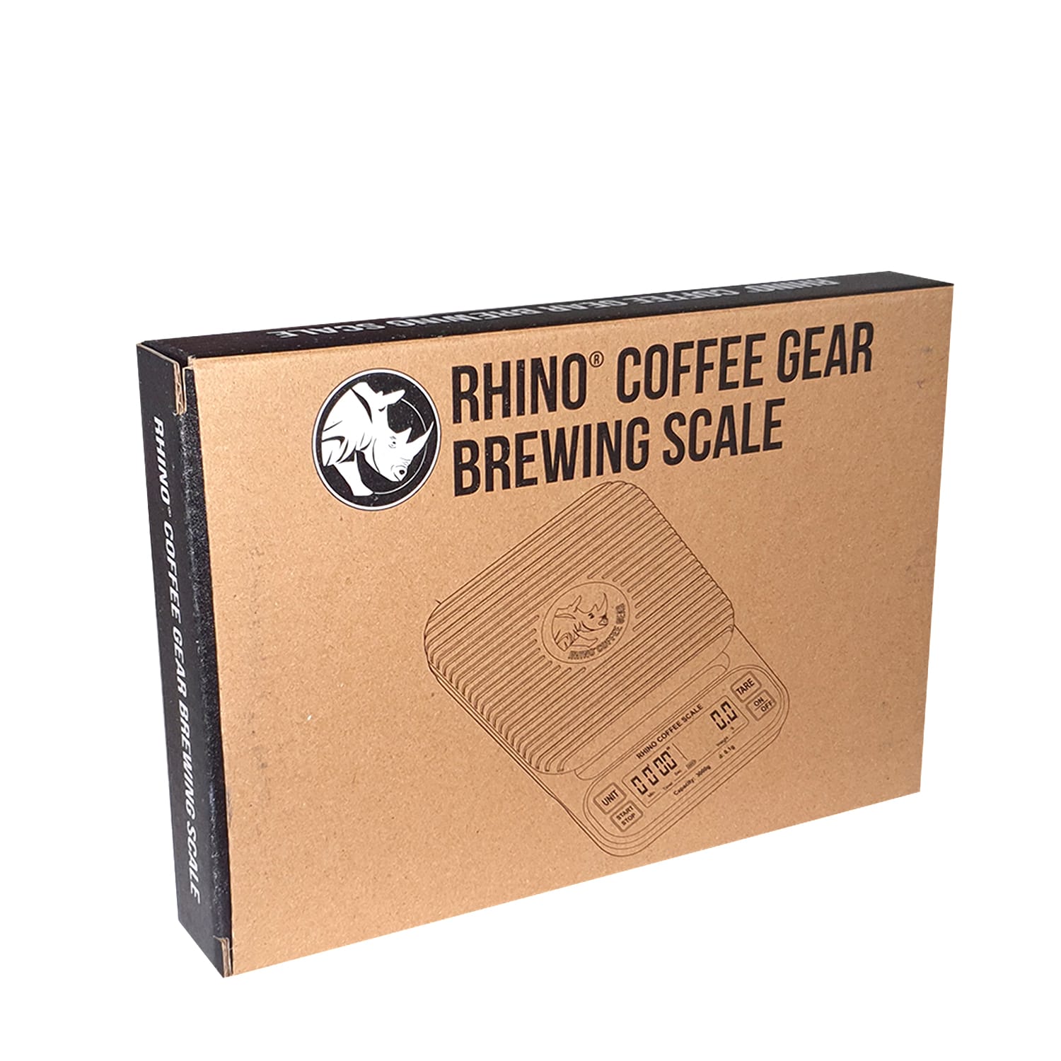 Rhino Coffee Brewing Scale With Timer (Black) (0.1g x 3kg) (126 x 126mm)