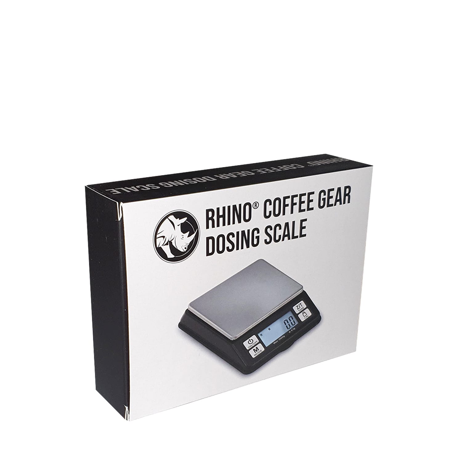 Rhino Coffee Dosing Scale (Black/Silver) (0.1g x 1kg) (70 x 70mm)
