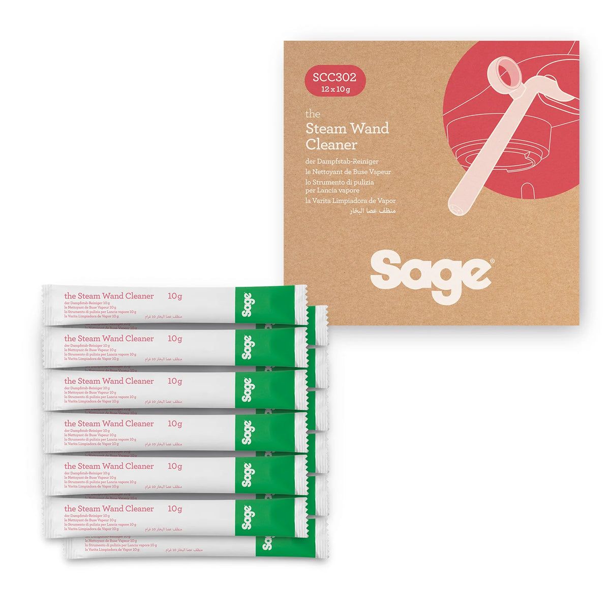 The Sage Organic Steam Wand Cleaner - 12 Pack