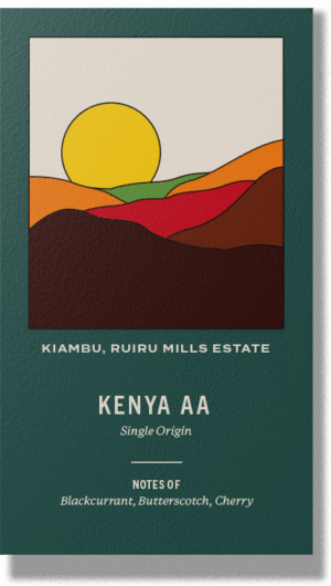 Kenya Ruiru AA Mills Estate | Single Origin | Coffee Beans or Fresh Ground Coffee | Roasted in Cambridge